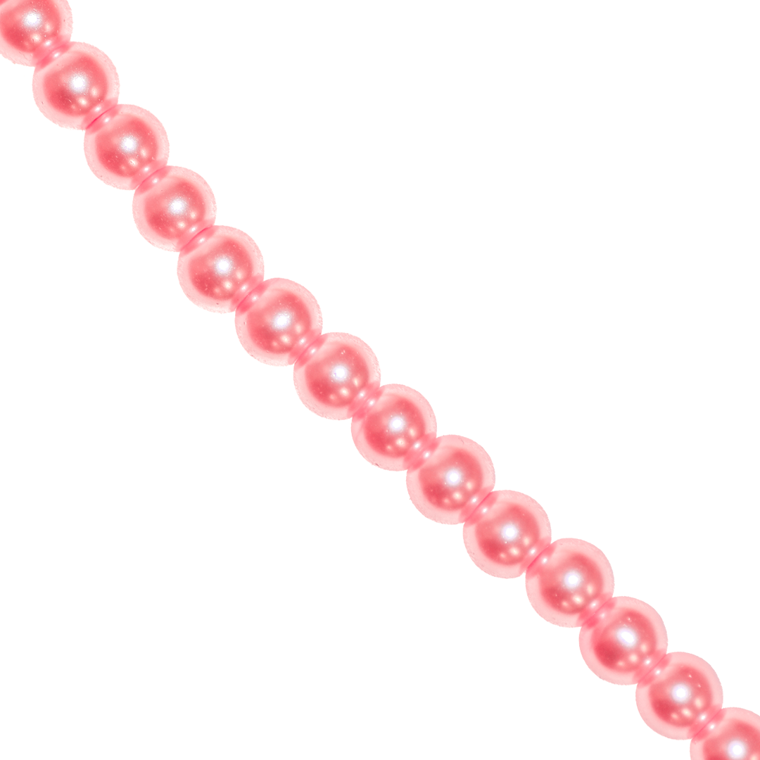 Glass Pearls, 4mm, Approx 200 pcs per strand, Available in Multiple Colours