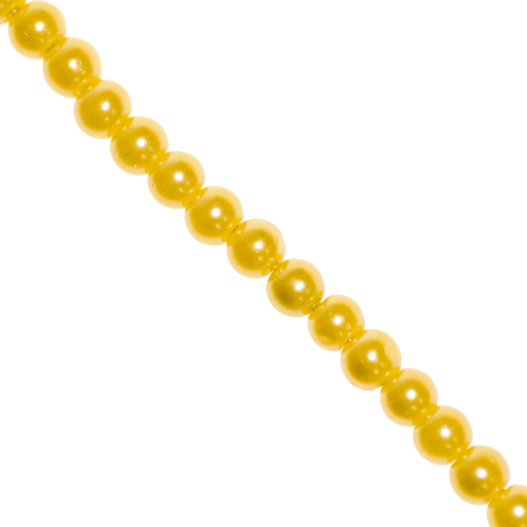 Glass Pearls, 4mm, Approx 200 pcs per strand, Available in Multiple Colours