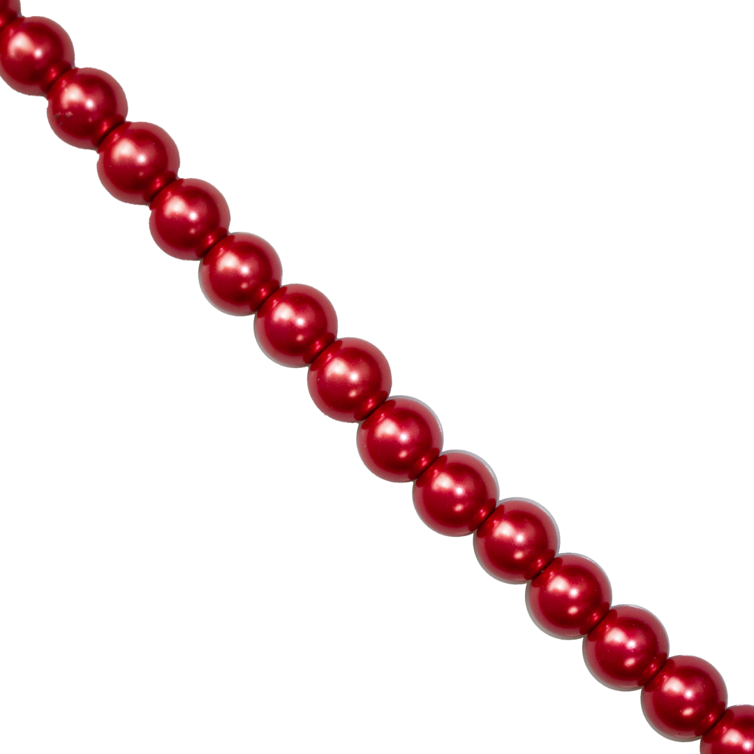 Glass Pearls, 8mm, Approx 100 pcs per strand, Available in Multiple Colours