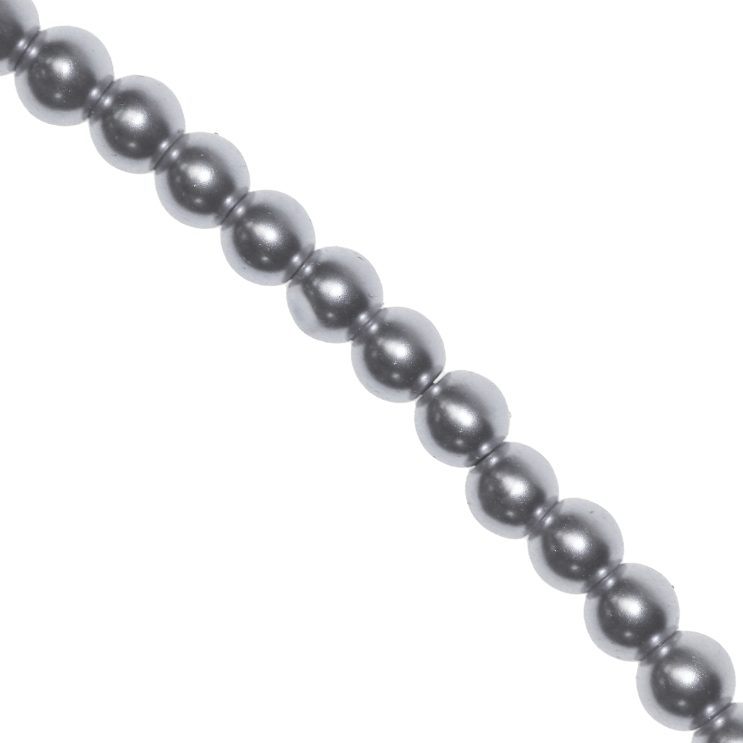 Glass Pearls, 4mm, Approx 200 pcs per strand, Available in Multiple Colours