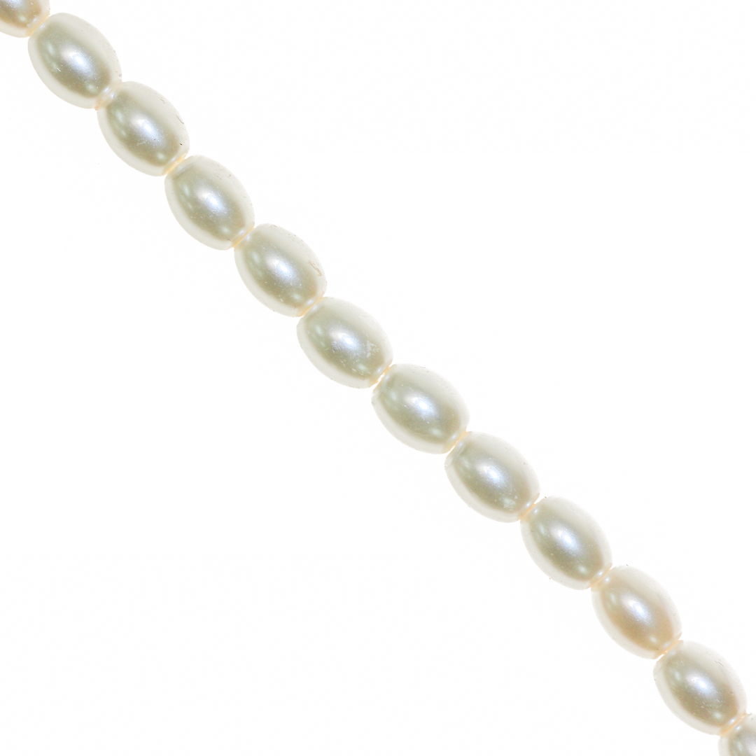 Glass Pearls, Oval, Available in Multiple Colours and Sizes