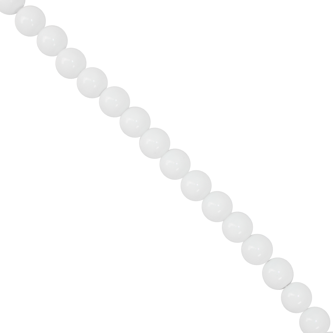 Glass Pearls, 8mm, Approx 100 pcs per strand, Available in Multiple Colours