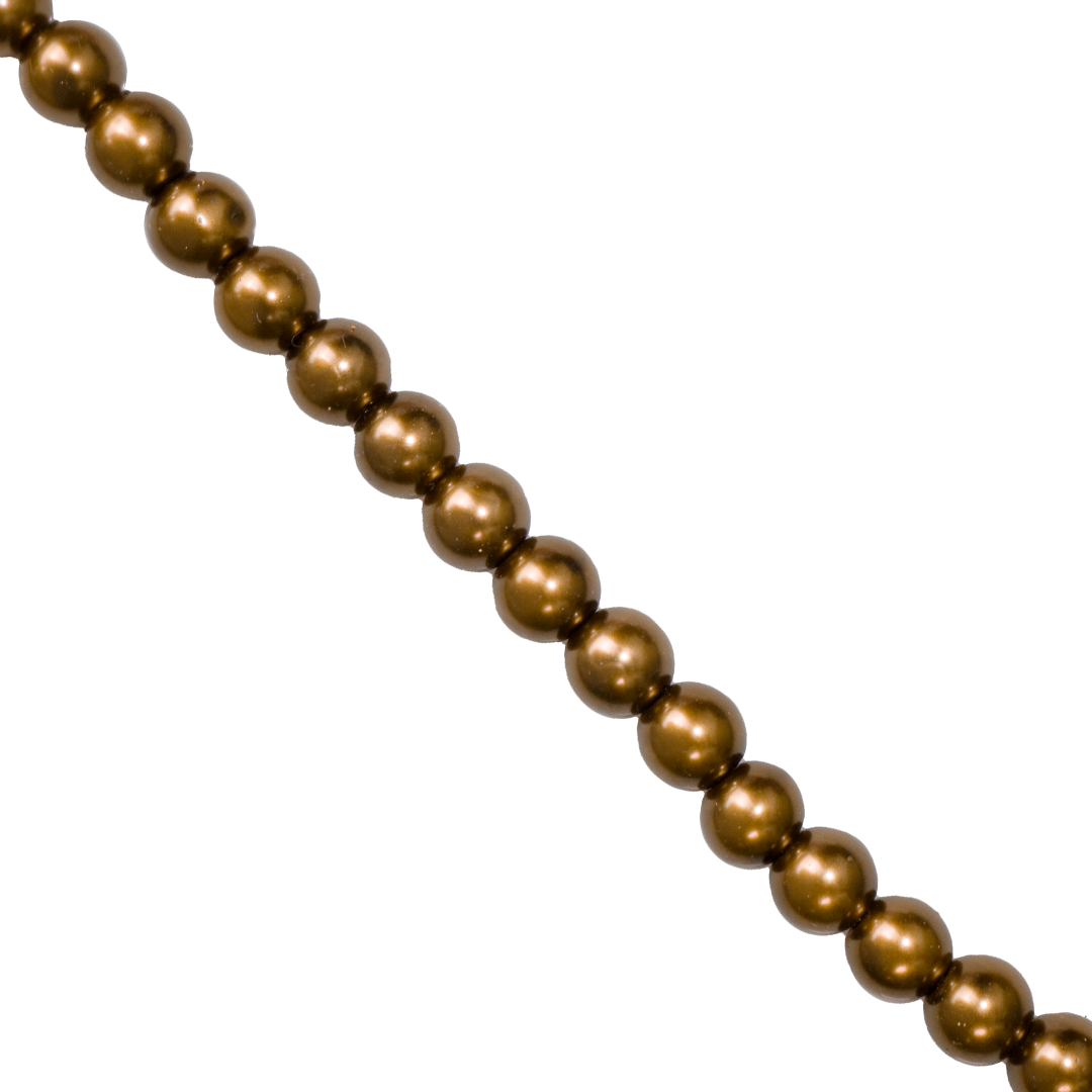 Glass Pearls, 4mm, Approx 200 pcs per strand, Available in Multiple Colours