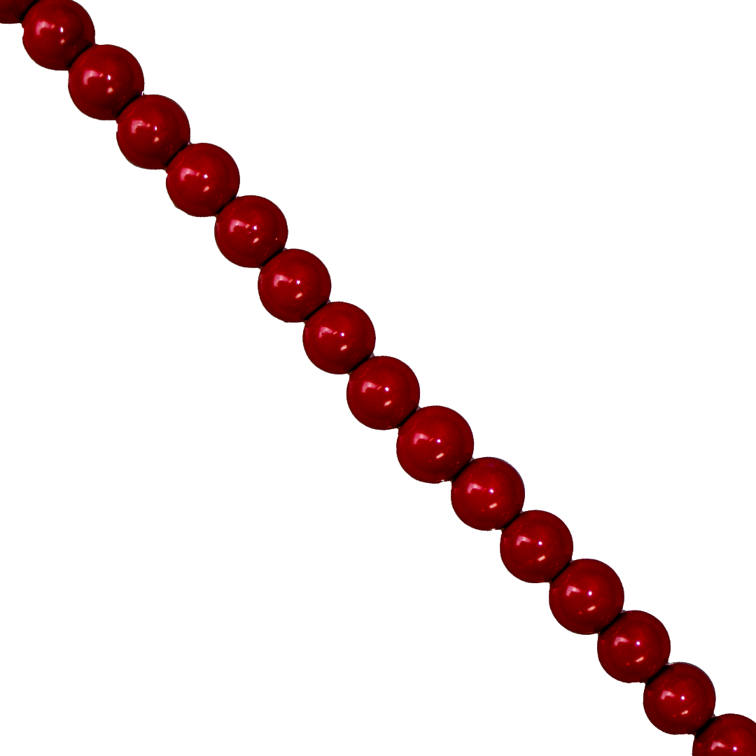Glass Pearls, 8mm, Approx 100 pcs per strand, Available in Multiple Colours