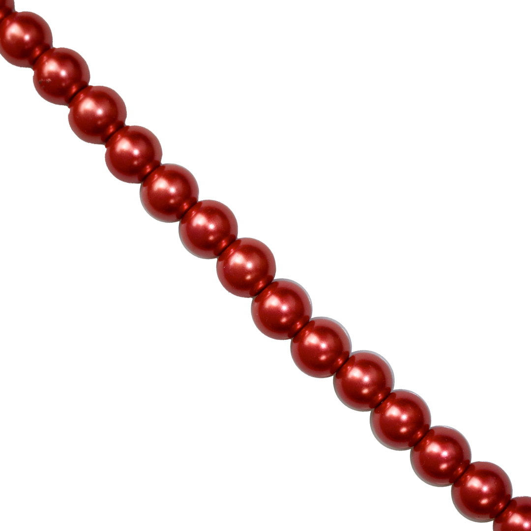 Glass Pearls, 10mm, Approx 80 pcs per strand, Available in Multiple Colours