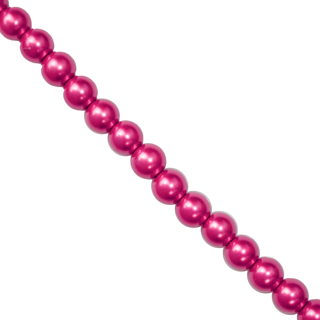 Glass Pearls, 8mm, Approx 100 pcs per strand, Available in Multiple Colours