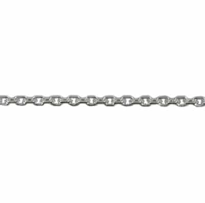 Chain, Diamond Cut, Cable Link Chain, 3mm x 2mm x 0.5mm, Sterling Silver - Sold per Inch