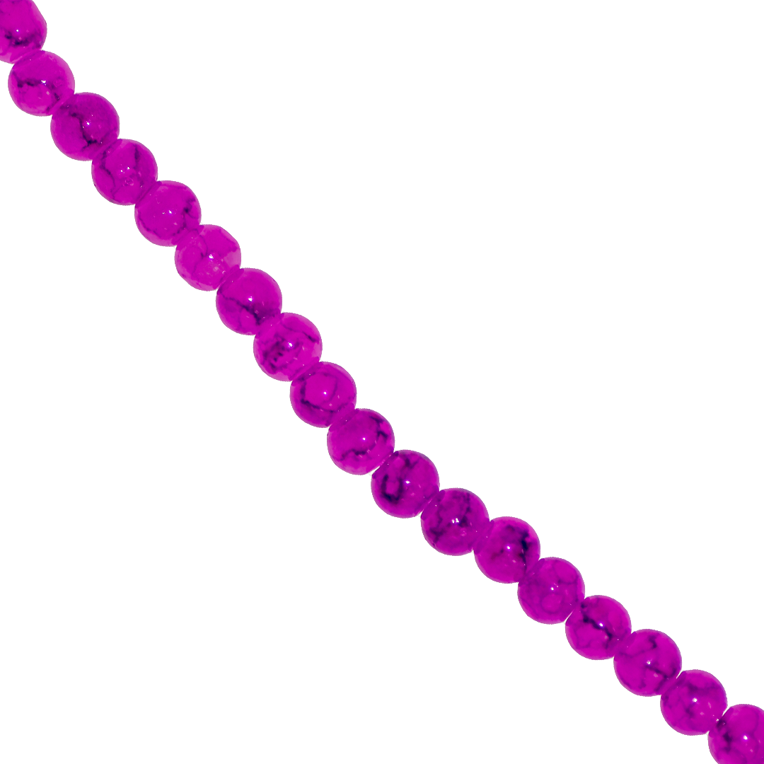 Marble Style Glass Beads, Tie Dye, 4mm, Approx 190 pcs per strand, Available in Multiple Colours