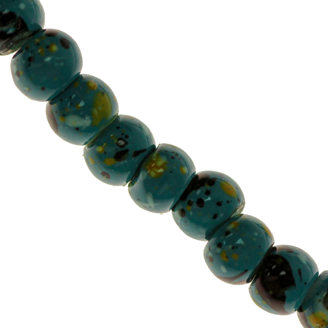 Marble Style Glass Beads, Splatter Paint Design, 4mm, Available in Multiple Colours