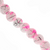 Marble Style Glass Beads, Splatter Black Lines, Available in Multiple Colours and Sizes