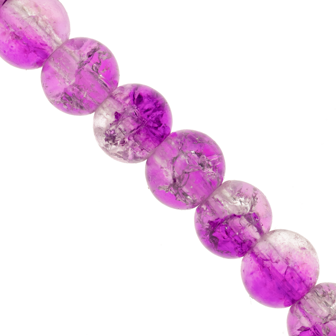 Marble Style Glass Beads, Cracked, Available in Multiple Colours and Sizes