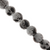 Marble Style Glass Beads, Splatter Black Lines, Available in Multiple Colours and Sizes
