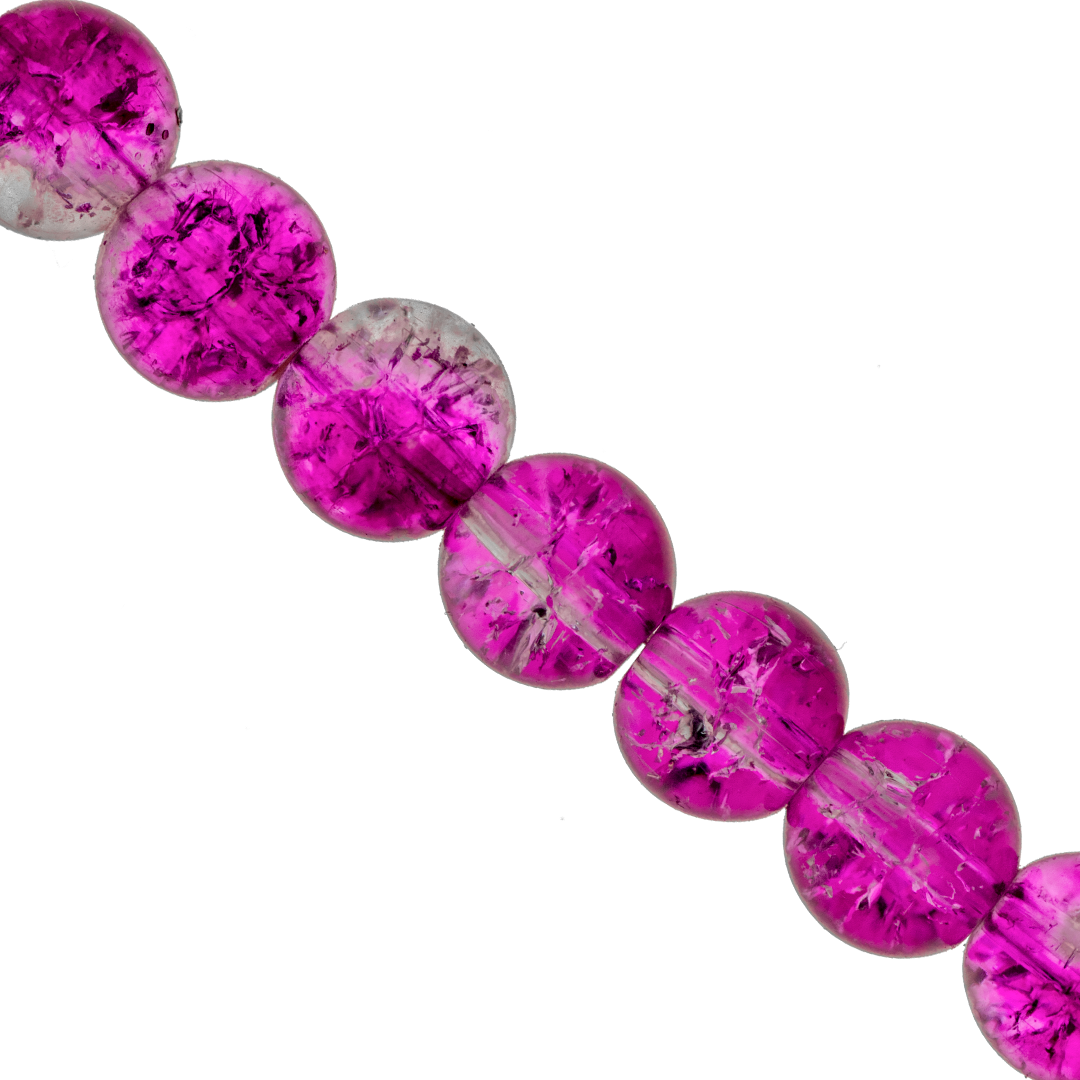 Marble Style Glass Beads, Cracked, Available in Multiple Colours and Sizes