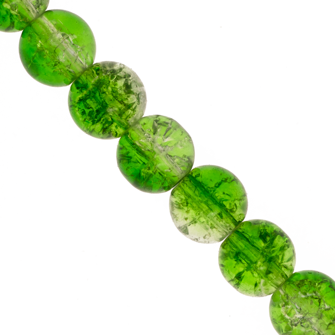Marble Style Glass Beads, Cracked, Available in Multiple Colours and Sizes