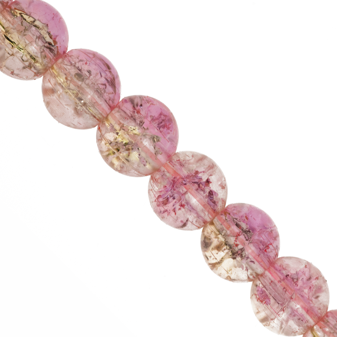 Marble Style Glass Beads, Cracked, Available in Multiple Colours and Sizes
