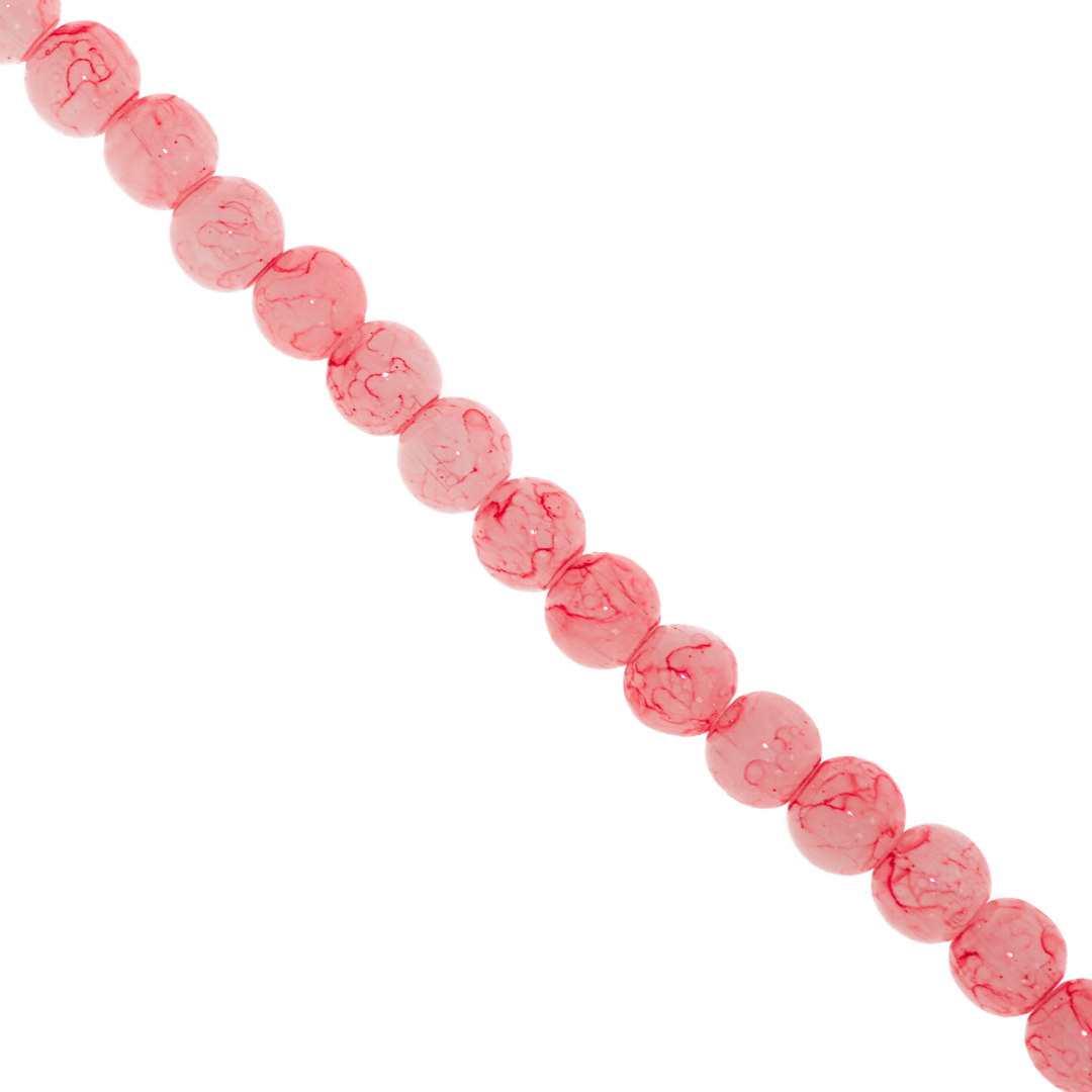 Marble Style Glass Beads, 10mm, Tie Dye, Approx 80 pcs per strand, Available in Multiple Colours