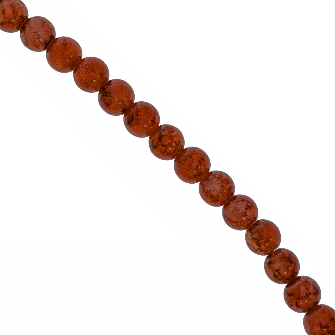 Marble Style Glass Beads, Red Wine, Available in Multiple Sizes