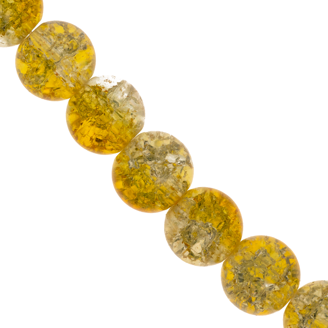 Marble Style Glass Beads, Cracked, 4mm, Approx 190 pcs per strand, Available in Multiple Colours