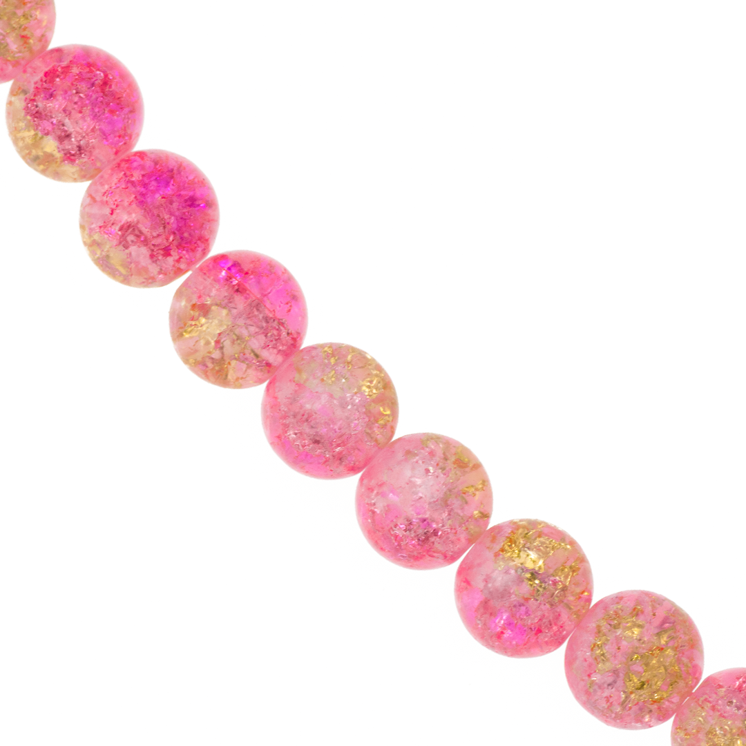 Marble Style Glass Beads, Cracked, Available in Multiple Colours and Sizes
