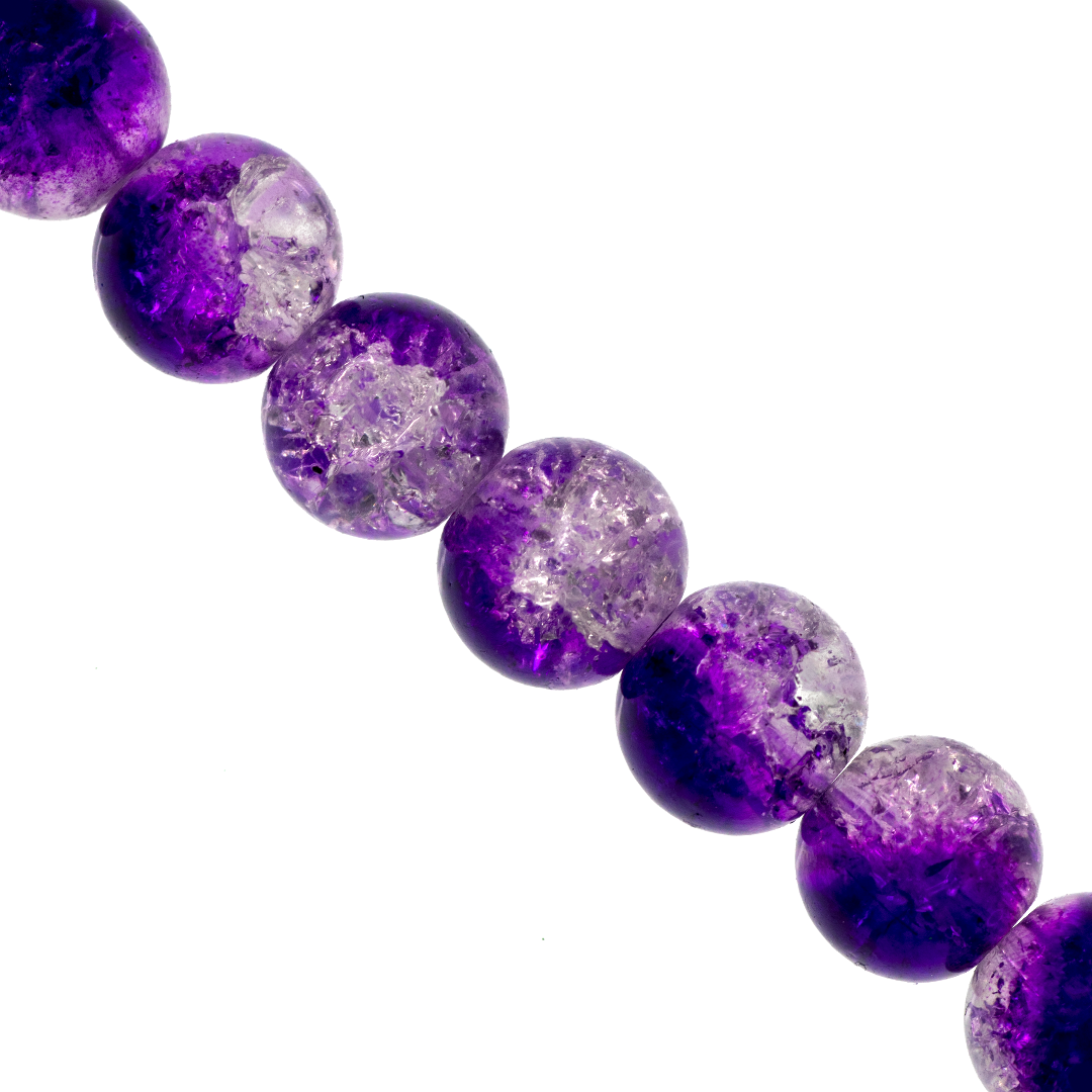 Marble Style Glass Beads, Cracked, Available in Multiple Colours and Sizes