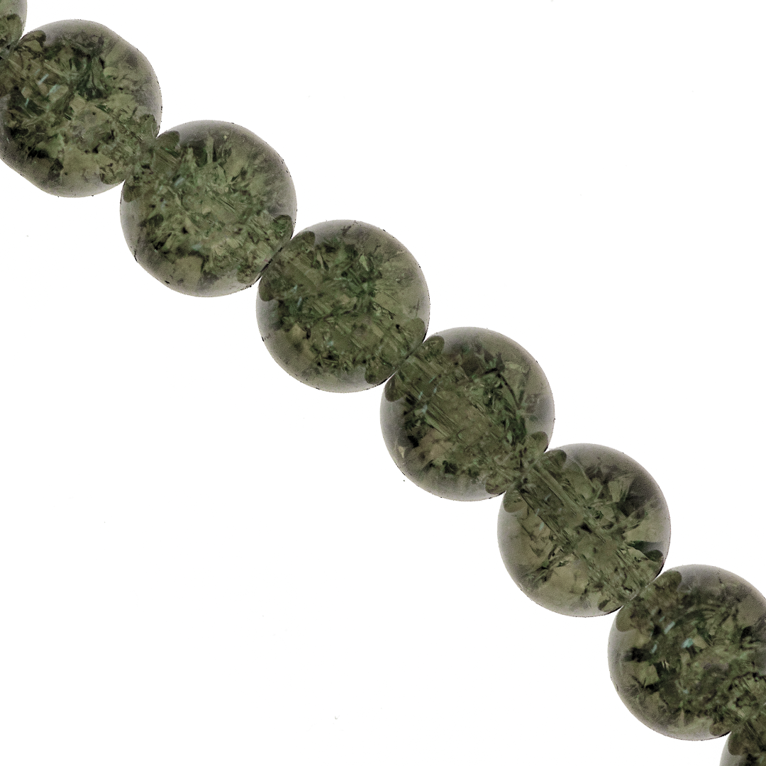 Marble Style Glass Beads, Cracked, Available in Multiple Colours and Sizes