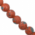 Marble Style Glass Beads, Medium Coral & Grey, 4mm - 0.9mm (hole), Approx 195+ pcs per strand