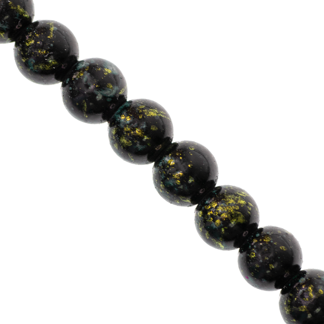 Marble Style Glass Beads, Splatter Paint Design, 4mm, Available in Multiple Colours