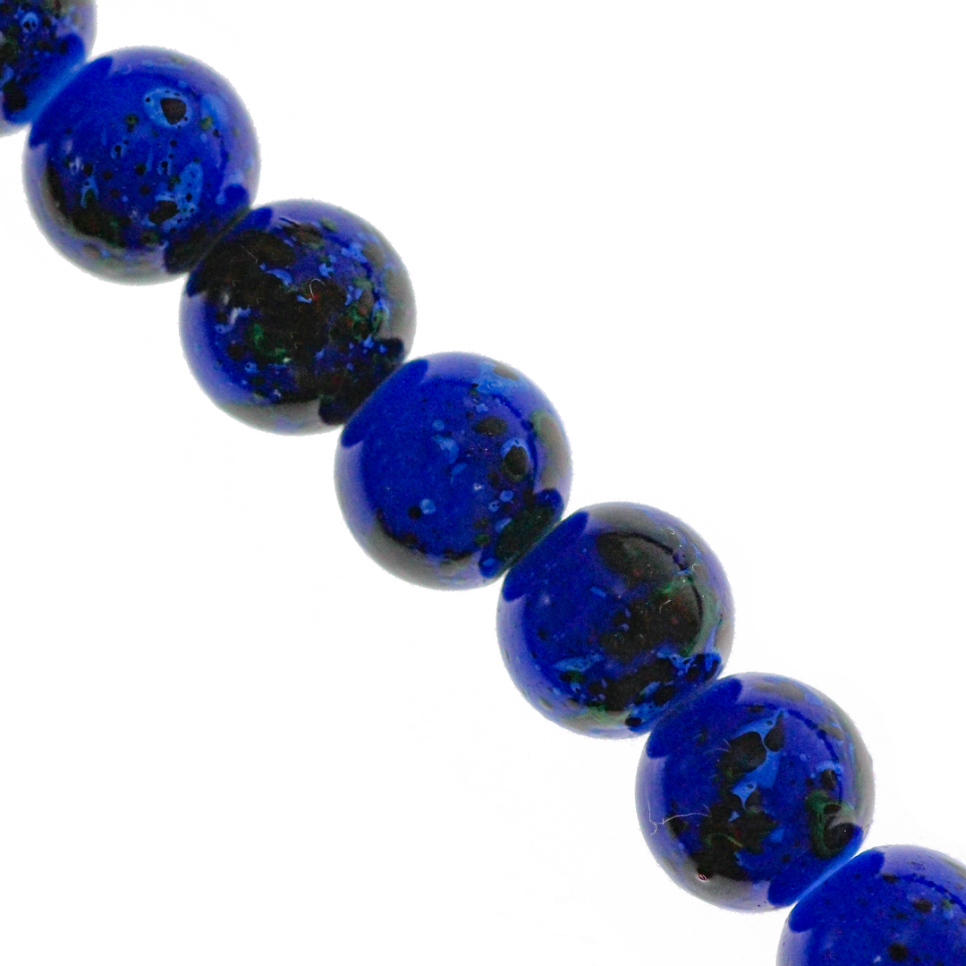 Marble Style Glass Beads, Splatter Paint Design, 6mm, Available in Multiple Colours