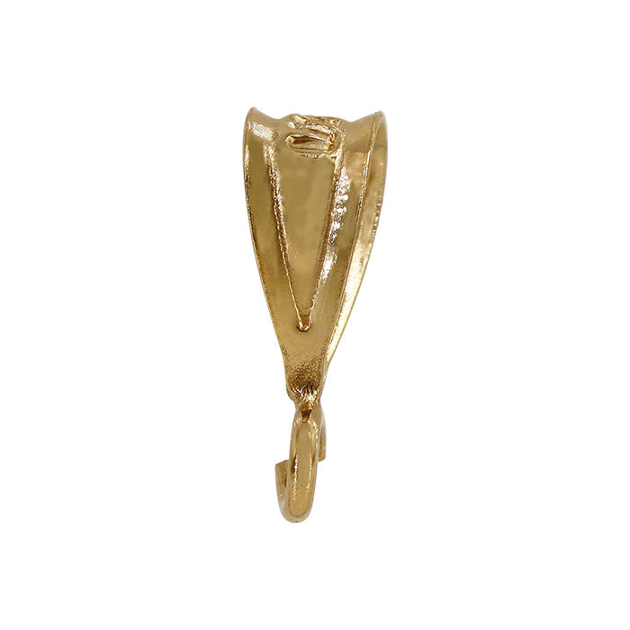 Bail, Small Bail with 3mm Open Loop, 14K Gold Filled, 9mm - 1pc