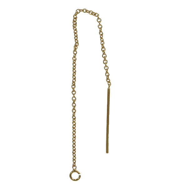 Earring, 14K Gold Filled, Drop Ear Wire, 63mm, 1 pair