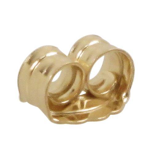 Backings, Gold Filled, Backing,  3.8mm L x 4.6mm W, 2pcs - Butterfly Beads