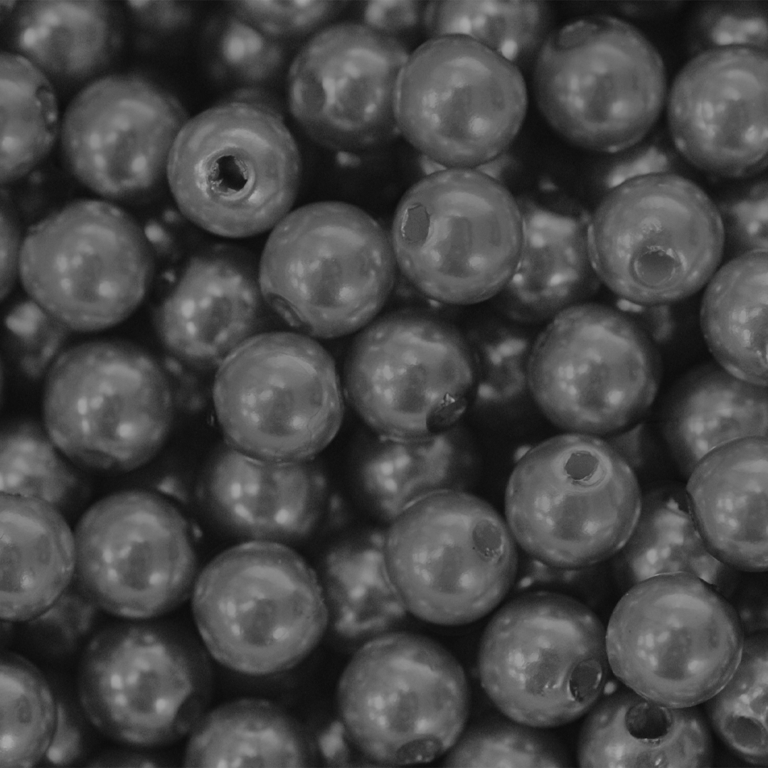 Plastic Pearl Bead Bulk Bag - Pearl Beads - Available in Multiple Colours & Sizes - 1 Bulk Bag