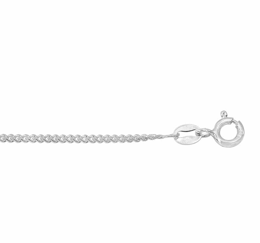 Chain, 1.5mm, Curb Chain, Sterling Silver, Available in Multiple Sizes- 1pc