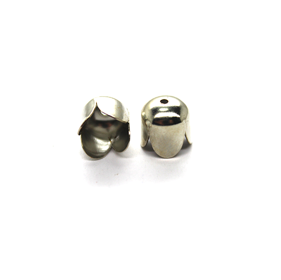 Terminator, Cord End Caps, Silver, Alloy, 8mm x 8mm x 8mm, Sold Per pkg of 20