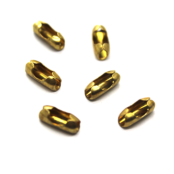 Ends, Ball Chain Closer, Antique Gold, Alloy, 10mm x 4mm, Sold Per pkg of 24