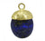 Charm, Lapis Lazuli Charm, Sterling Silver with Gold, Available in Multiple Sizes, 1pc