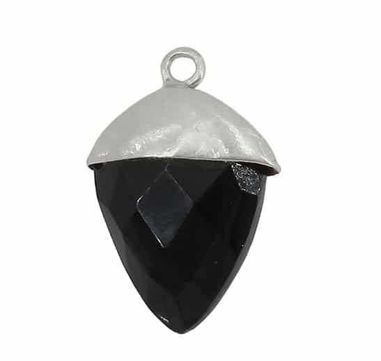 Charm, Gemstone Charms, Sterling Silver with Gold/Silver, 1pc