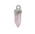 Charm, Faceted Stone Charm, Sterling Silver, approx. 11mm x 5mm, 1pc
