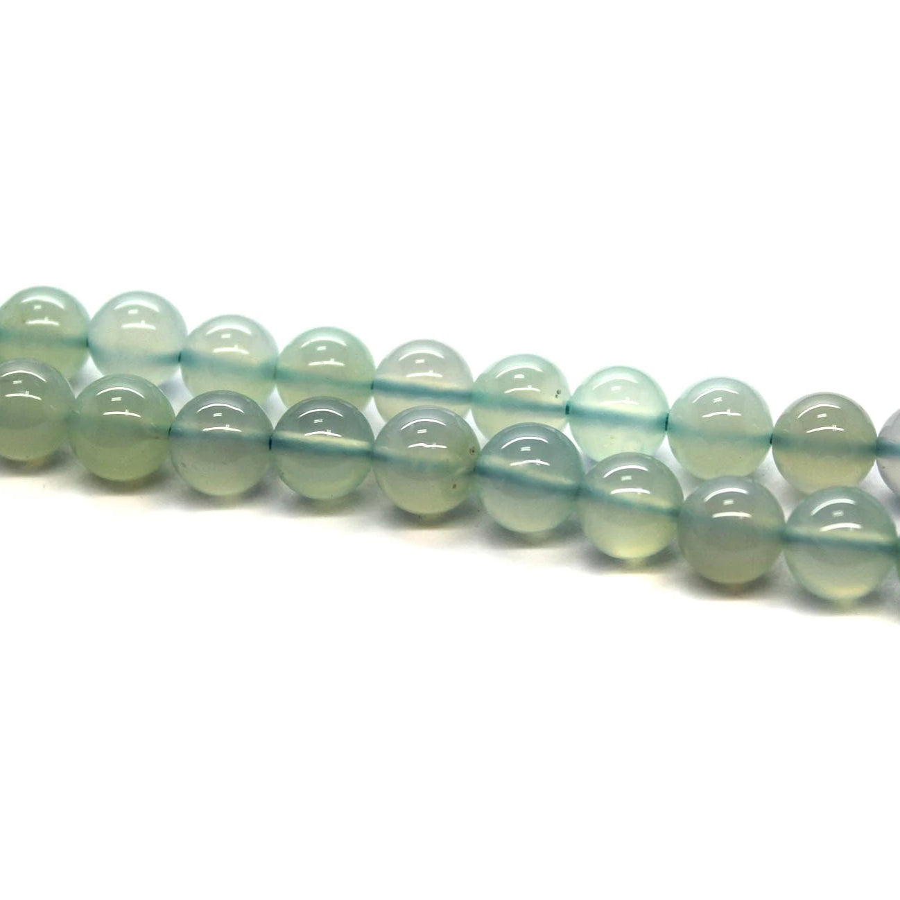 Chalcedony, Semi-Precious Stone, 8mm, approx. 45 pcs per strand