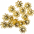 Bead Cap, Flower Petals, Gold, Alloy, 5mm x 14mm x 0.5mm, 16 pcs/bag