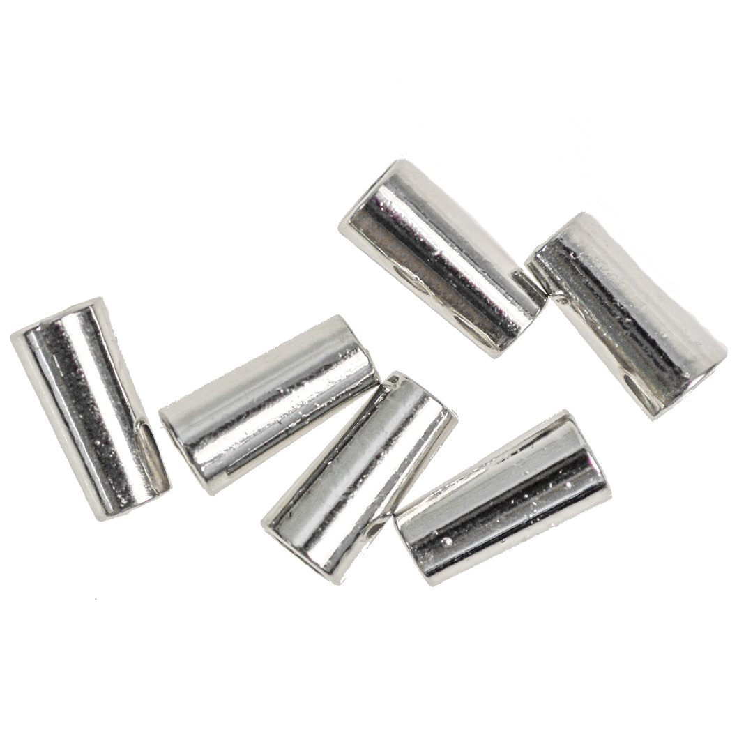 Bead Cone, Smooth, Silver, Alloy, 13.5mm x 6.5mm x 1mm, 10 pcs/bag