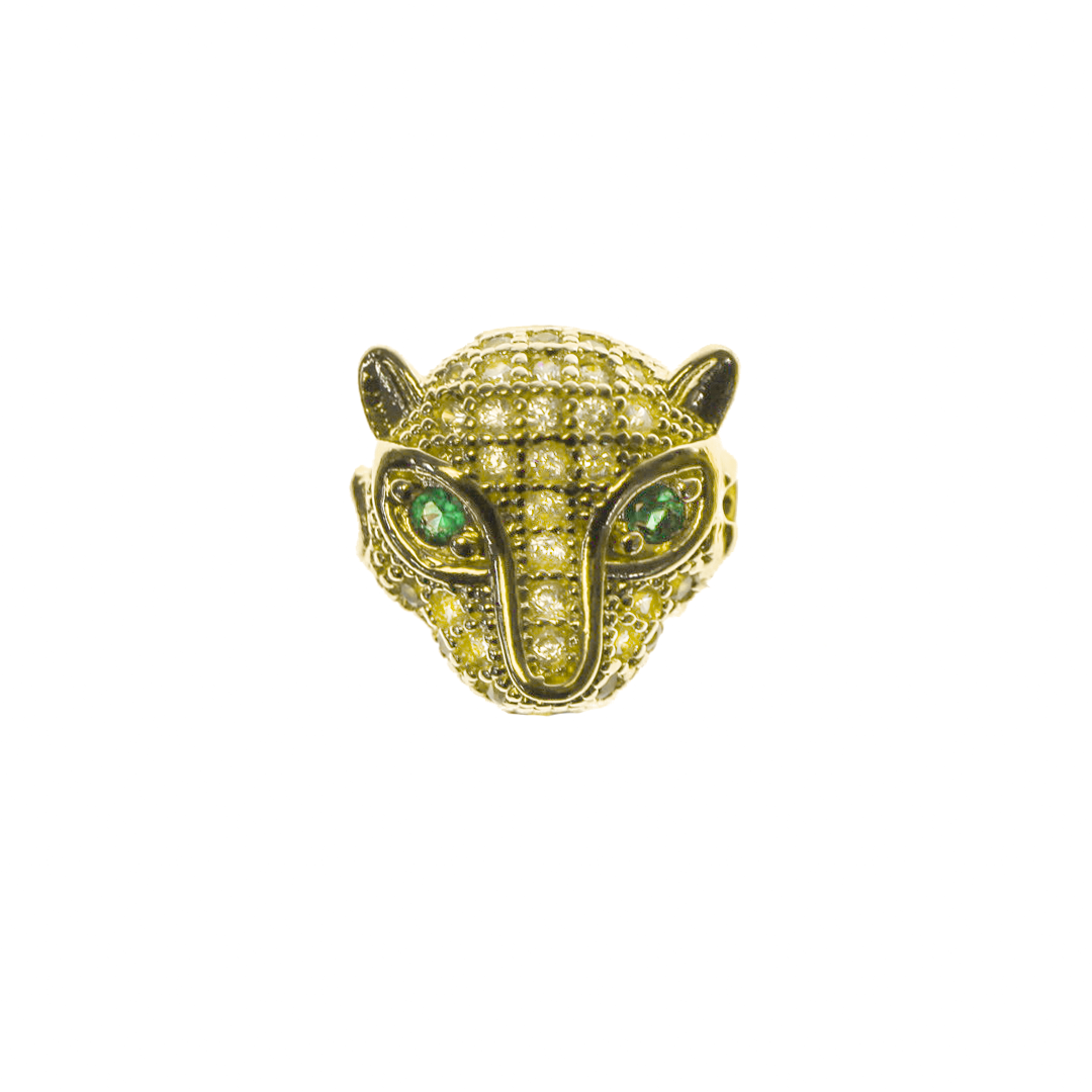 Leopard Spacer Bead, Micro Pave, Cubic Zirconia, 11mm x 10.5m, Available in Multiple Colours