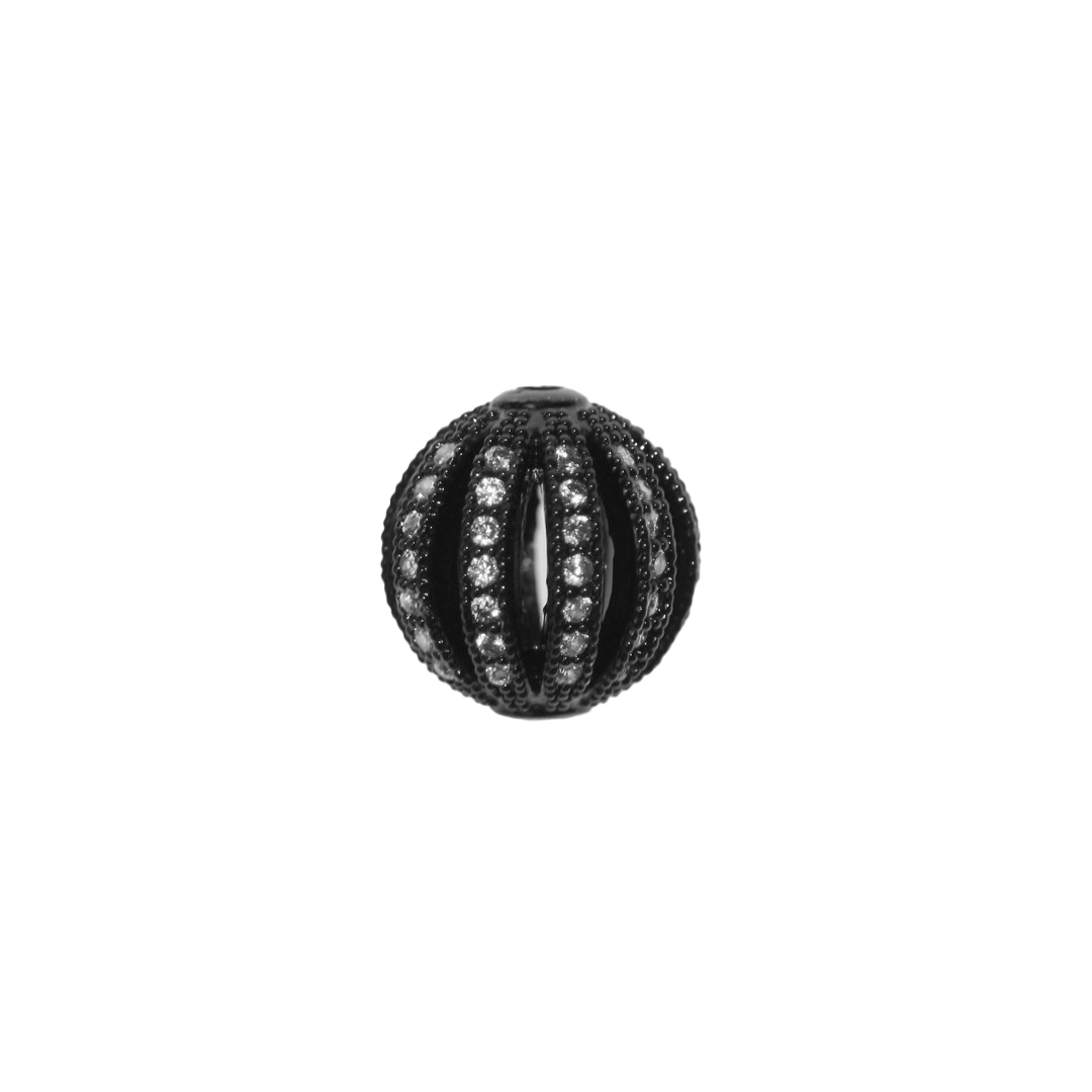 Bead, Micro Pave, Watermelon, Cubic Zirconia, Sold Per pkg of 1, Available in Multiple Sizes and Colours