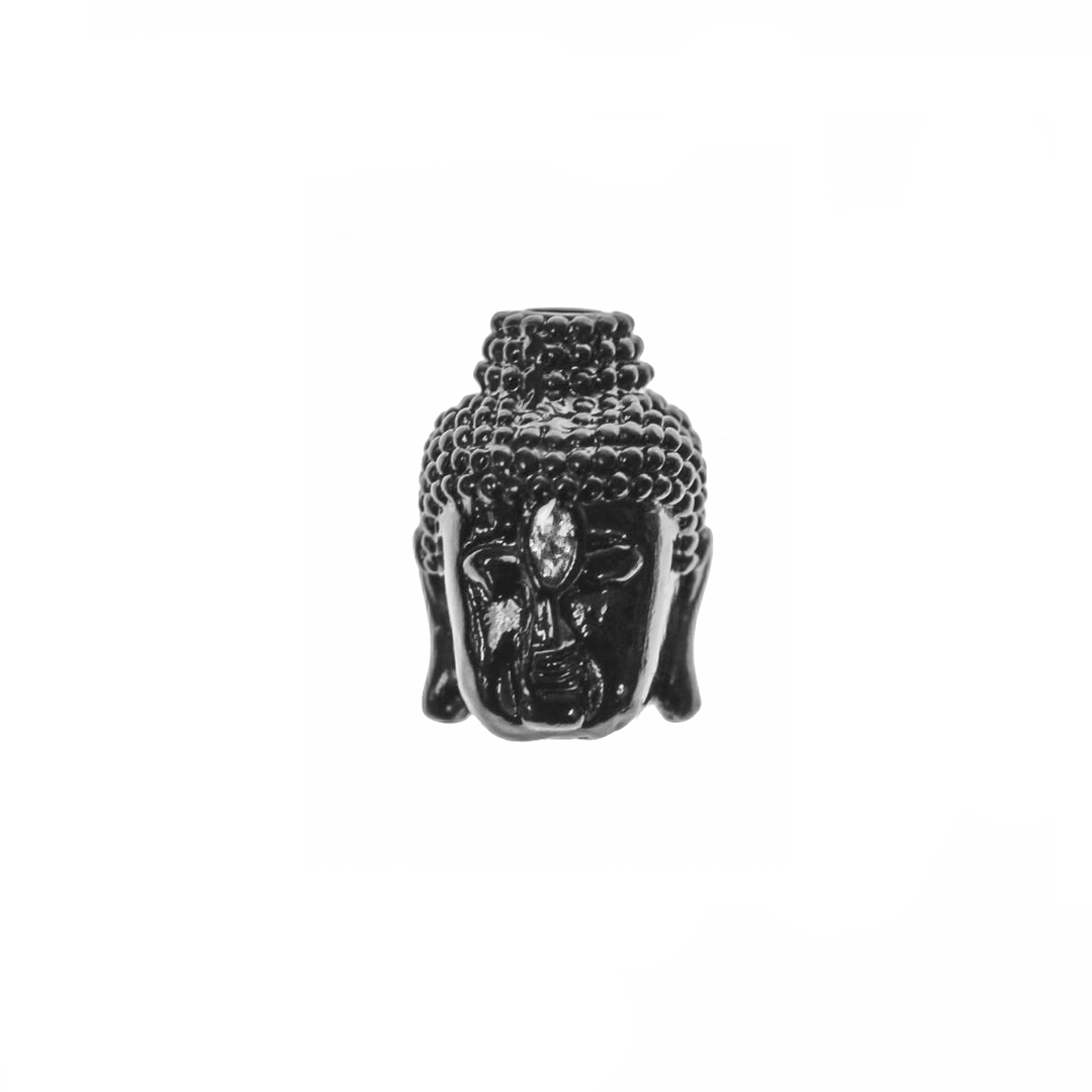 Bead, Micro Pave, Buddha Head, 13mm, Sold Per pkg of 1, Available in Multiple Colours