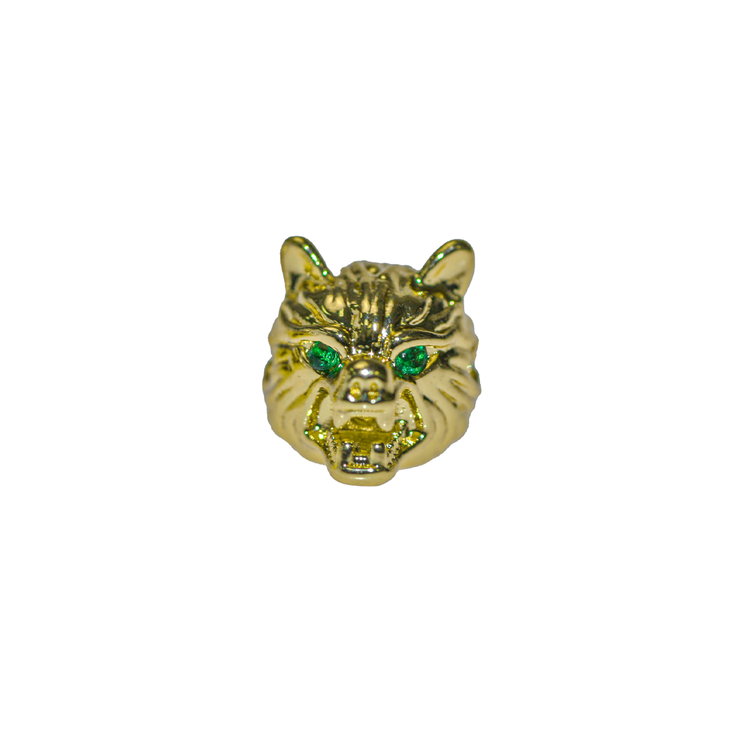 Bead, Micro Pave, Wolf Head, 11mm x 14.5mm, Sold Per pkg of 1, Available in Multiple Colours