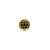 Bead, Micro Pave, Gold-Plated, Round, Black Cubic Zirconia, 5.6mm, Sold Per pkg of 1