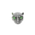 Leopard Spacer Bead, Micro Pave, Cubic Zirconia, 11mm x 10.5m, Available in Multiple Colours