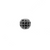 Micro Pave Round Spacer Bead, Black Cubic Zirconia, Silver-Plated, 10mm, Sold Per pkg of 1