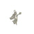 Charms, Angel, Antique Silver, Alloy, 25mm X 23mm, 4pcs