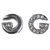 Spacer, Rhinestone Alphabet, Silver, Alloy, Available in Multiple Sizes, Sold Per pkg of 2